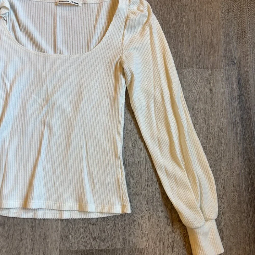 NWOT Reformation Jeans Ribbed Vita Top in White XS - Picture 8 of 9